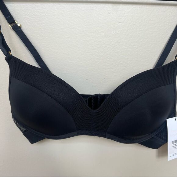LIVELY The No-Wire Push-Up Bra Black Size 36B NWT 45570 - Picture 6 of 11